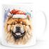 Tasse Hunde-Motiv Weihnachten Weihnachtsmütze lustig Hunderassen Geschenk Hundebesitzer Aquarell SpecialMe®preview
