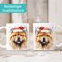 Tasse Hunde-Motiv Weihnachten Weihnachtsmütze lustig Hunderassen Geschenk Hundebesitzer Aquarell SpecialMe®preview