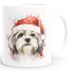 Tasse Hunde-Motiv Weihnachten Weihnachtsmütze lustig Hunderassen Geschenk Hundebesitzer Aquarell SpecialMe®preview