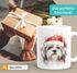 Tasse Hunde-Motiv Weihnachten Weihnachtsmütze lustig Hunderassen Geschenk Hundebesitzer Aquarell SpecialMe®preview