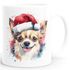 Tasse Hunde-Motiv Weihnachten Weihnachtsmütze lustig Hunderassen Geschenk Hundebesitzer Aquarell SpecialMe®preview