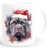 Tasse Hunde-Motiv Weihnachten Weihnachtsmütze lustig Hunderassen Geschenk Hundebesitzer Aquarell SpecialMe®preview