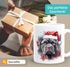Tasse Hunde-Motiv Weihnachten Weihnachtsmütze lustig Hunderassen Geschenk Hundebesitzer Aquarell SpecialMe®preview