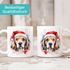 Tasse Hunde-Motiv Weihnachten Weihnachtsmütze lustig Hunderassen Geschenk Hundebesitzer Aquarell SpecialMe®preview