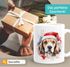 Tasse Hunde-Motiv Weihnachten Weihnachtsmütze lustig Hunderassen Geschenk Hundebesitzer Aquarell SpecialMe®preview