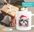 Tasse Hunde-Motiv Weihnachten Weihnachtsmütze lustig Hunderassen Geschenk Hundebesitzer Aquarell SpecialMe®preview