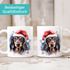 Tasse Hunde-Motiv Weihnachten Weihnachtsmütze lustig Hunderassen Geschenk Hundebesitzer Aquarell SpecialMe®preview