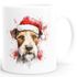 Tasse Hunde-Motiv Weihnachten Weihnachtsmütze lustig Hunderassen Geschenk Hundebesitzer Aquarell SpecialMe®preview