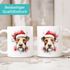 Tasse Hunde-Motiv Weihnachten Weihnachtsmütze lustig Hunderassen Geschenk Hundebesitzer Aquarell SpecialMe®preview