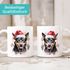 Tasse Hunde-Motiv Weihnachten Weihnachtsmütze lustig Hunderassen Geschenk Hundebesitzer Aquarell SpecialMe®preview