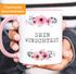 Tasse Ich hasse Menschen Ich hasse Menschen Blumige Blumen personalisierbar Grüße Kaffeetasse Teetasse Keramiktasse MoonWorks®preview