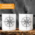 Tasse Kaffeetasse Kompass Windrose Abenteurer Campingbecher Teetasse Keramiktasse MoonWorks®preview