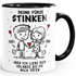 Tasse Liebe Geschenk Lustig Personalisiert Jahrestag Valentinstag Deine Fürze stinken Strichmännchen Paar SpecialMe®preview