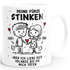 Tasse Liebe Geschenk Lustig Personalisiert Jahrestag Valentinstag Deine Fürze stinken Strichmännchen Paar SpecialMe®preview