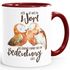Tasse Liebe ist nur ein Wort Eule Geschenk Liebe Spruch Tasse Liebessprüche MoonWorks®preview