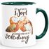 Tasse Liebe ist nur ein Wort Eule Geschenk Liebe Spruch Tasse Liebessprüche MoonWorks®preview