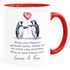 Tasse Liebe Liebeserklärung Heiratsantrag Pinguin Paar Spruch personalisiert Namen Ein Leben lang SpecialMe®preview