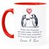 Tasse Liebe Liebeserklärung Heiratsantrag Pinguin Paar Spruch personalisiert Namen Ein Leben lang SpecialMe®preview