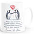 Tasse Liebe Liebeserklärung Heiratsantrag Pinguin Paar Spruch personalisiert Namen Ein Leben lang SpecialMe®preview