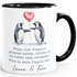 Tasse Liebe Liebeserklärung Heiratsantrag Pinguin Paar Spruch personalisiert Namen Ein Leben lang SpecialMe®preview