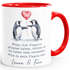 Tasse Liebe Liebeserklärung Heiratsantrag Pinguin Paar Spruch personalisiert Namen Ein Leben lang SpecialMe®preview