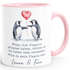 Tasse Liebe Liebeserklärung Heiratsantrag Pinguin Paar Spruch personalisiert Namen Ein Leben lang SpecialMe®preview