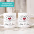 Tasse Liebe personalisiert mit Namen und Datum Motiv Hände Herz Geschenk Jahrestag Partner Mann Frau SpecialMe®preview