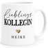 Tasse Lieblingskollege Lieblingskollegin Geschenkidee personalisiert mit Name Herz Wunschname SpecialMe®preview