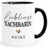 Tasse Lieblingsnachbar Lieblingsnachbarin Geschenkidee personalisiert mit Name Herz Wunschname SpecialMe®preview