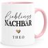 Tasse Lieblingsnachbar Lieblingsnachbarin Geschenkidee personalisiert mit Name Herz Wunschname SpecialMe®preview