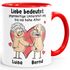 Tasse lustig Liebe bedeutet Unterstützung bis in hohe Alter Mann Frau Nackt personalisiert mit Namen Moonworks®preview