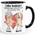 Tasse lustig Liebe bedeutet Unterstützung bis in hohe Alter Mann Frau Nackt personalisiert mit Namen Moonworks®preview