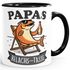 Tasse Lustig Wortspiel Lachs Relax Geschenkidee für Papa zum Vatertag Angler Keramik Becher MoonWorks®preview