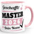 Tasse Master Abschluss mit Name und Jahr 2026 anpassbar Geschenk Masterabschluss Masterarbeit Studium bestandene Prüfung SpecialMe®preview