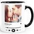 Tasse mit Foto Song Cover Playlist Musik Liebes-Geschenk Freundschaft personalisiert mit Bild und Wunsch-Text SpecialMe®preview