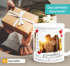 Tasse mit Foto und Wunschtext Foto-Geschenk Fototasse personalisiert 3 eigene Bilder im Fotorahmen mit Herz SpecialMe®preview