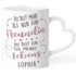 Tasse mit Herz-Henkel Geschenk beste Freundin mit Name personalisierbar Spruch Du bist mehr als nur eine Freundin SpecialMe®preview