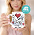 Tasse mit Herz-Henkel Liebe verliebte Strichmännchem Spruch Ich Deins Du Meins Herz Geschenk Valentinstag Jahrestag SpecialMe®preview