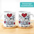 Tasse mit Herz-Henkel Liebe verliebte Strichmännchem Spruch Ich Deins Du Meins Herz Geschenk Valentinstag Jahrestag SpecialMe®preview