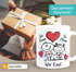 Tasse mit Herz-Henkel Liebe verliebte Strichmännchem Spruch Ich Deins Du Meins Herz Geschenk Valentinstag Jahrestag SpecialMe®preview