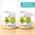 Tasse mit Herz-Henkel Liebes-Spruch You complete me Avocado Motiv Geschenkidee Valentinstag Freund/Freundin Partner/in SpecialMe®preview