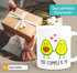 Tasse mit Herz-Henkel Liebes-Spruch You complete me Avocado Motiv Geschenkidee Valentinstag Freund/Freundin Partner/in SpecialMe®preview