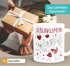 Tasse mit Herz-Henkel personalisierbar Sprüche Liebe Pärchen mit Liebesbotschaft persönliches Geschenk für Partner, Verliebte, Paare SpecialMe®preview