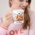 Tasse mit Herz-Henkel Spruch Ich Deins Du Meins Wir Eins Geschenk Liebe Valentinstag Jahrestag Fuchs SpecialMe®preview