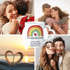 Tasse mit Herzhenkel Regenbogen personalisiert mit Name und Wunschtext dein eigener Text personalisierbare Geschenke SpecialMe®preview