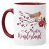 Tasse mit Innenfarbe Christmas Bird Winterwonderland glänzend Kaffeetasse Teetasse Keramiktasse Autiga®preview