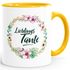 Tasse mit Innenfarbe Lieblingstante Geschenk für Tante Familie  glänzend Kaffeetasse Teetasse Keramiktasse MoonWorks®preview