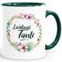 Tasse mit Innenfarbe Lieblingstante Geschenk für Tante Familie  glänzend Kaffeetasse Teetasse Keramiktasse MoonWorks®preview