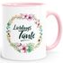 Tasse mit Innenfarbe Lieblingstante Geschenk für Tante Familie  glänzend Kaffeetasse Teetasse Keramiktasse MoonWorks®preview