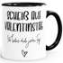 Tasse mit Innenfarbe Scheiß auf Valentinstag Ich liebe dich jeden Tag "V3" Kaffeetasse Teetasse Keramiktasse MoonWorks®preview